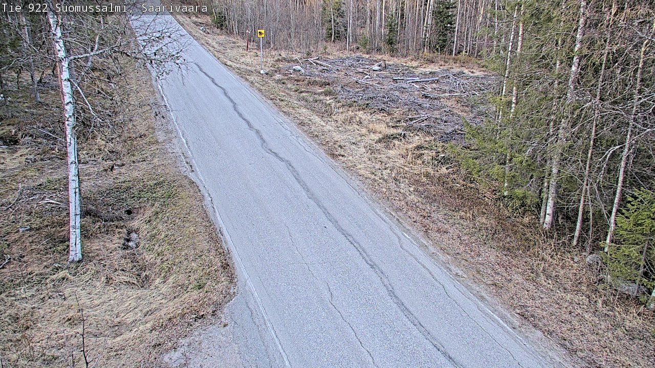 Weather Camera Image Road 950 843 Suomussalmi, Saarivaara, Suomussalmi, Kainuu
