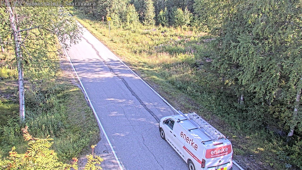 Weather Camera Image Road 950 843 Suomussalmi, Saarivaara, Suomussalmi, Kainuu