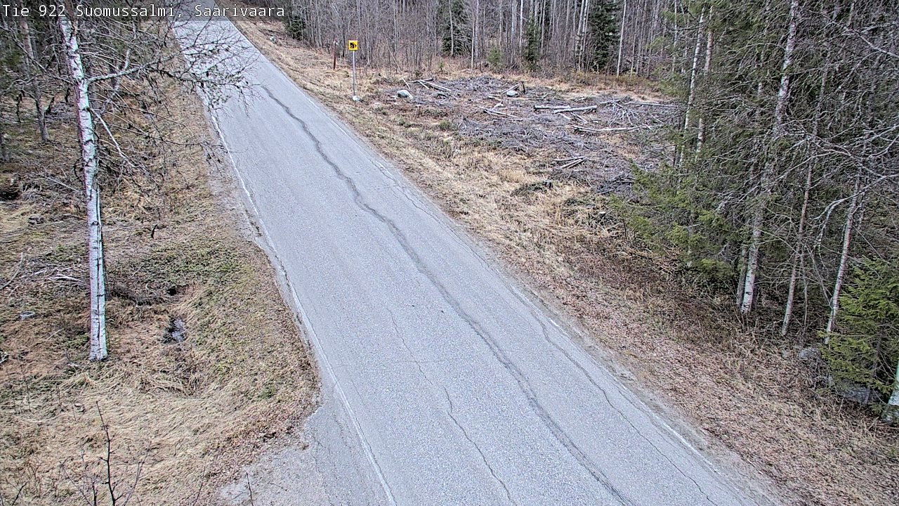 Weather Camera Image Väg 843 Suomussalmi, Saarivaara, Suomussalmi, Kainuu