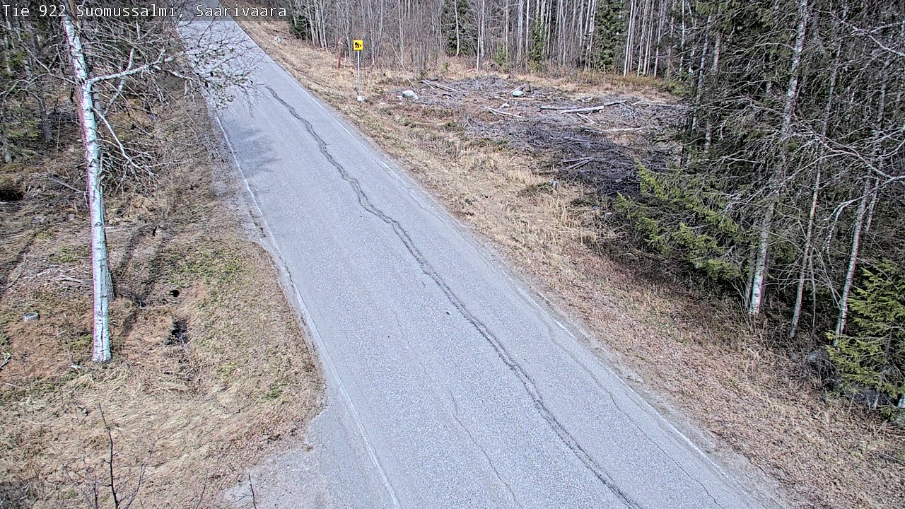 Weather Camera Image Väg 843 Suomussalmi, Saarivaara, Suomussalmi, Kainuu