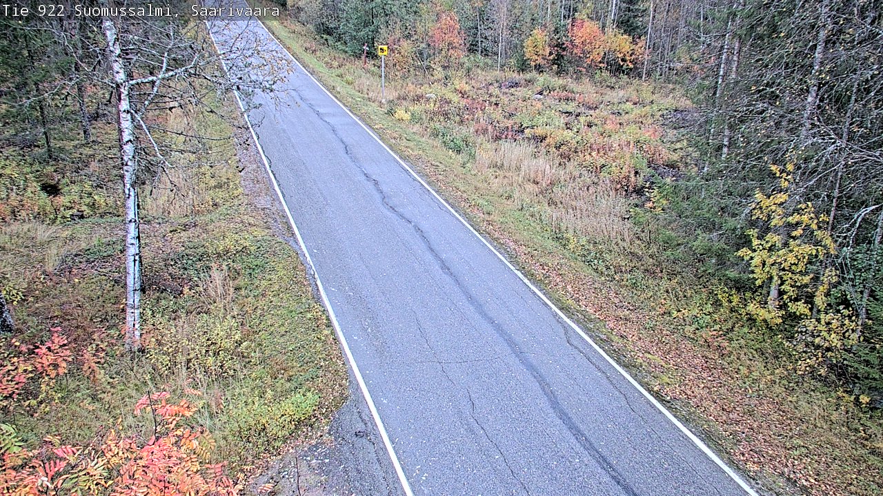 Weather Camera Image Road 950 843 Suomussalmi, Saarivaara, Suomussalmi, Kainuu