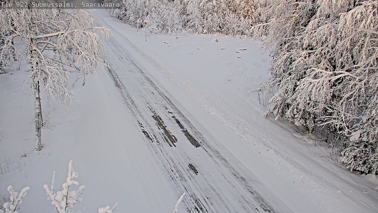 Weather Camera Image Road 950 843 Suomussalmi, Saarivaara, Suomussalmi, Kainuu