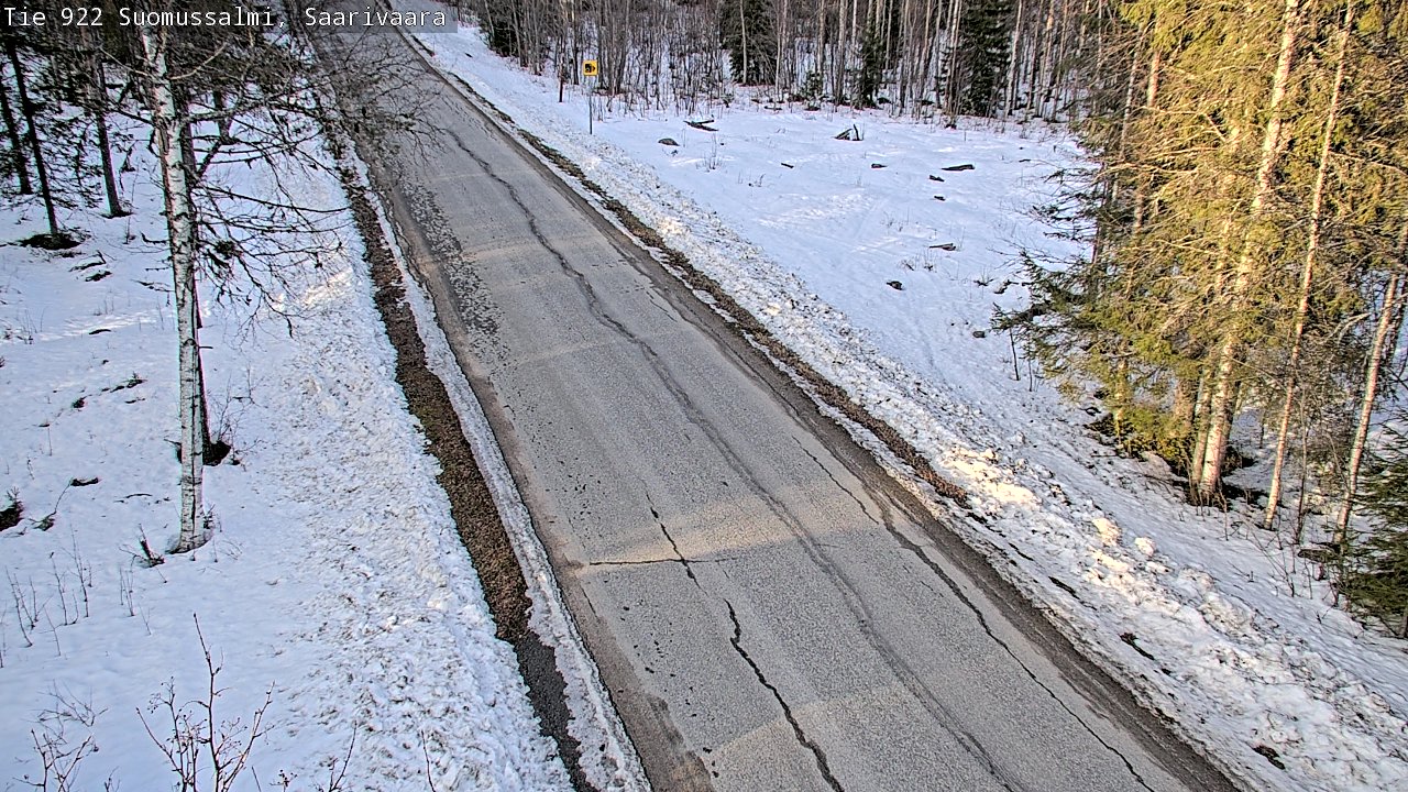 Weather Camera Image Road 950 843 Suomussalmi, Saarivaara, Suomussalmi, Kainuu