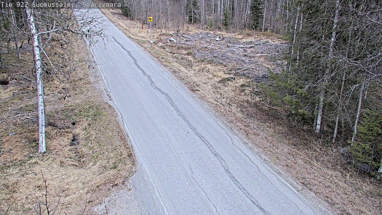 Weather Camera Image Väg 843 Suomussalmi, Saarivaara, Suomussalmi, Kainuu