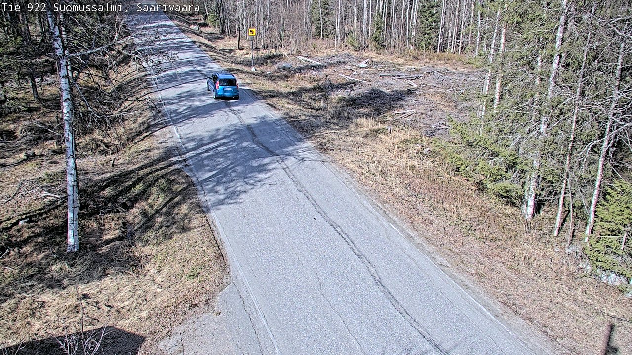 Weather Camera Image Road 950 843 Suomussalmi, Saarivaara, Suomussalmi, Kainuu