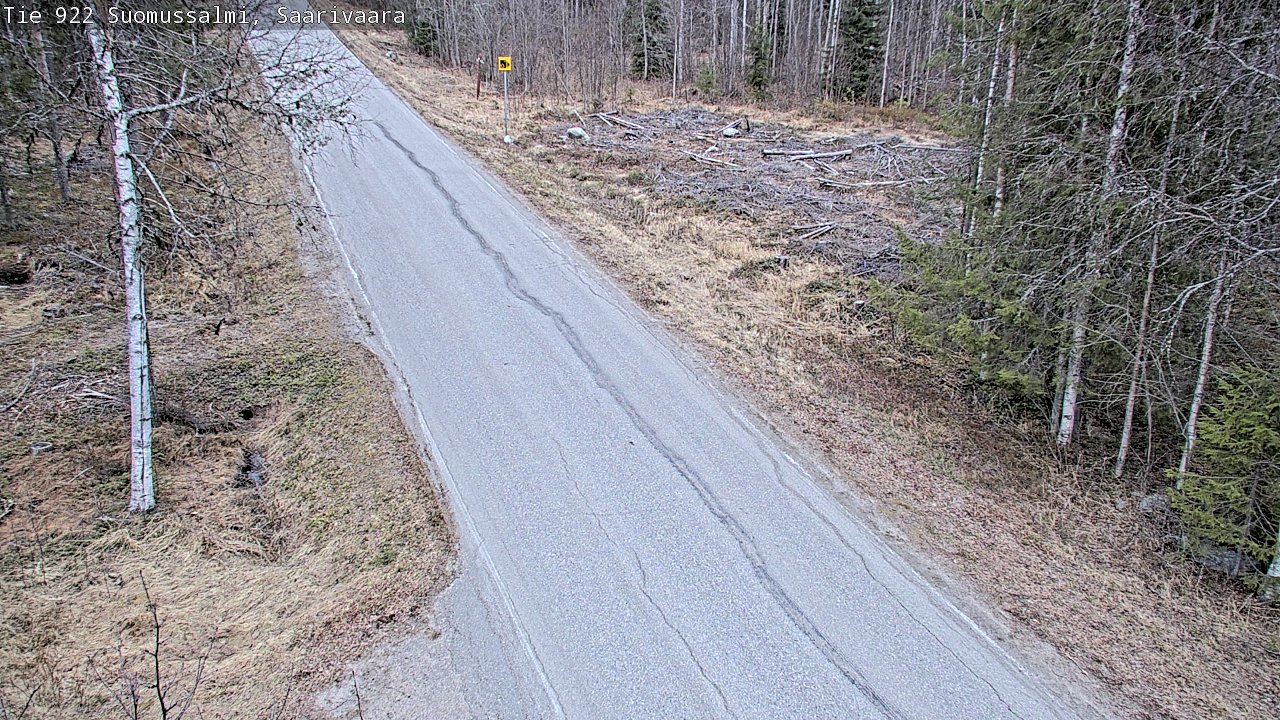Weather Camera Image Väg 843 Suomussalmi, Saarivaara, Suomussalmi, Kainuu