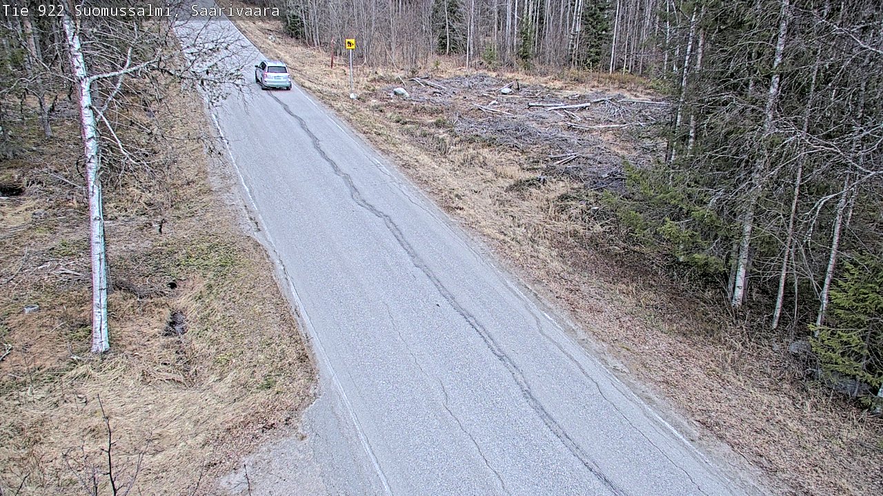 Weather Camera Image Road 950 843 Suomussalmi, Saarivaara, Suomussalmi, Kainuu