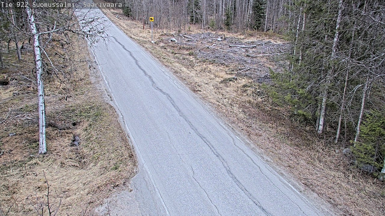 Weather Camera Image Väg 843 Suomussalmi, Saarivaara, Suomussalmi, Kainuu