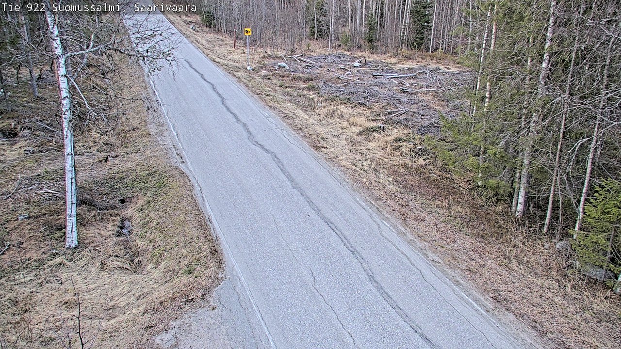 Weather Camera Image Road 950 843 Suomussalmi, Saarivaara, Suomussalmi, Kainuu