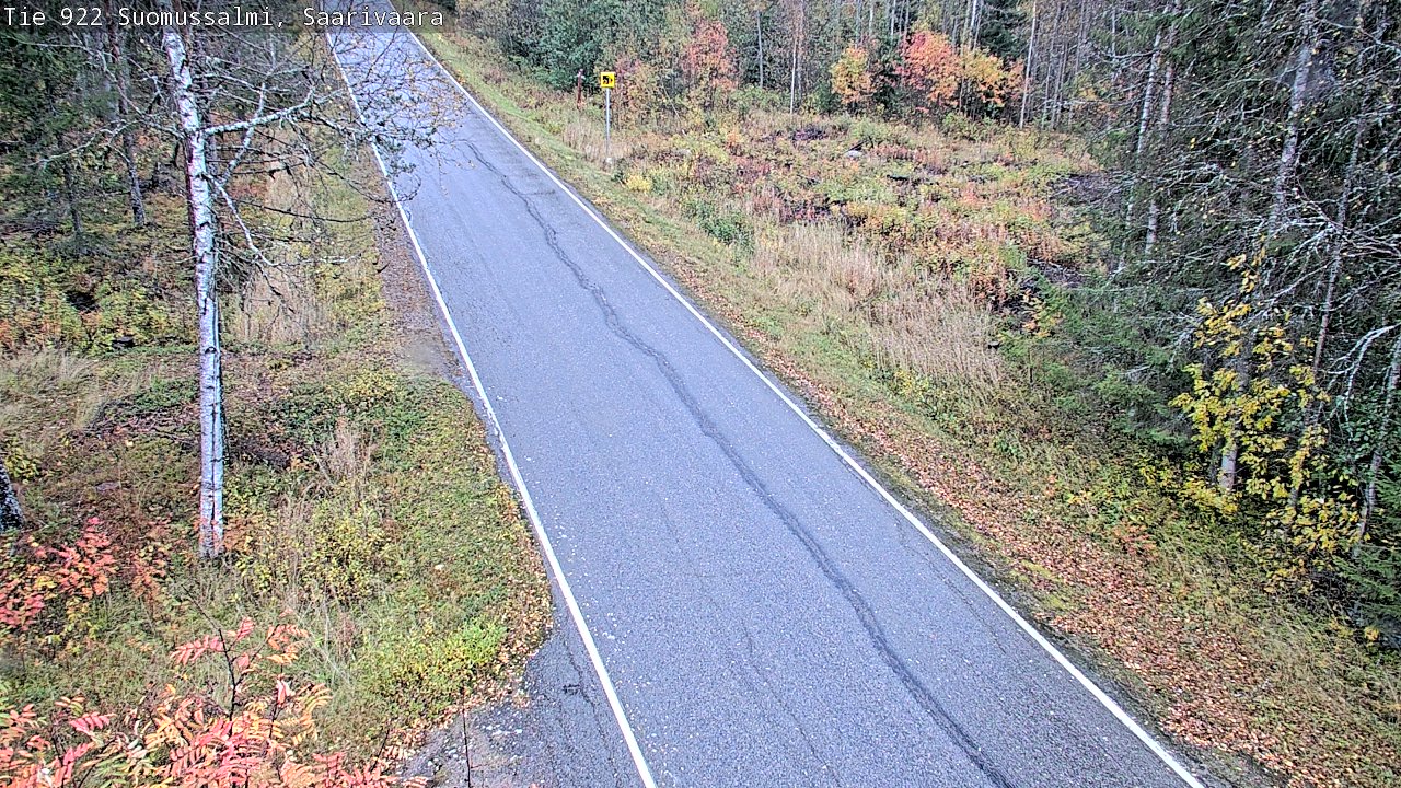 Weather Camera Image Väg 843 Suomussalmi, Saarivaara, Suomussalmi, Kainuu