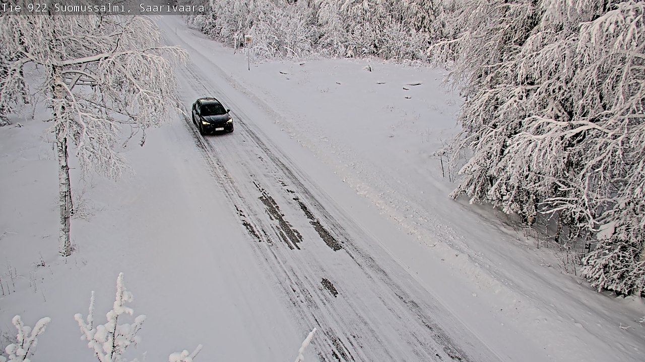Weather Camera Image Väg 843 Suomussalmi, Saarivaara, Suomussalmi, Kainuu