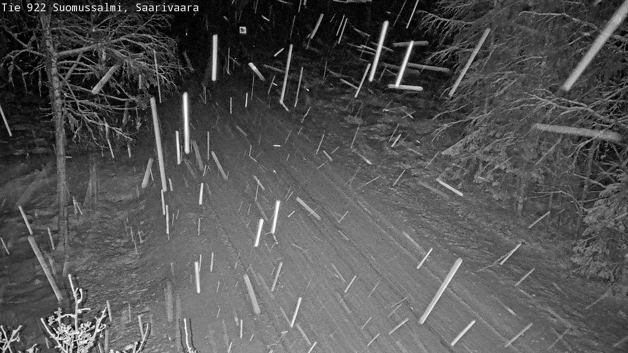 Weather Camera Image Road 950 843 Suomussalmi, Saarivaara, Suomussalmi, Kainuu