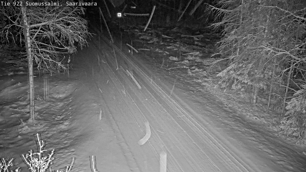 Weather Camera Image Road 950 843 Suomussalmi, Saarivaara, Suomussalmi, Kainuu