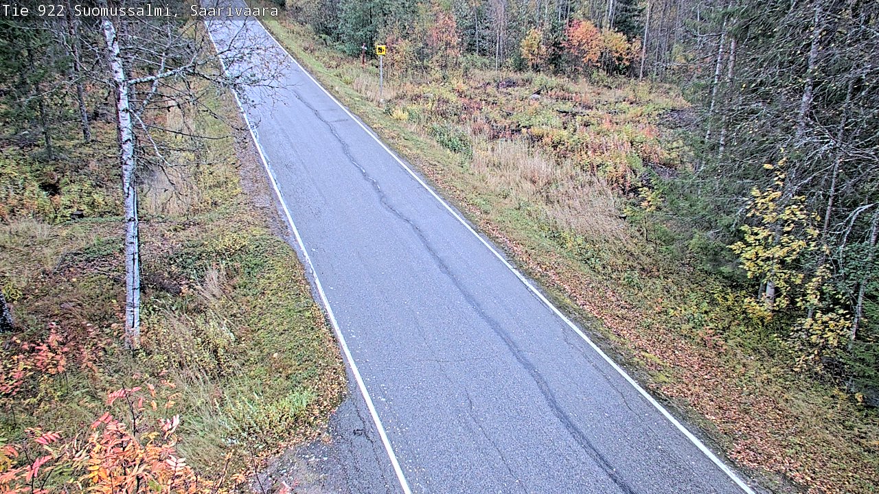 Weather Camera Image Väg 843 Suomussalmi, Saarivaara, Suomussalmi, Kainuu