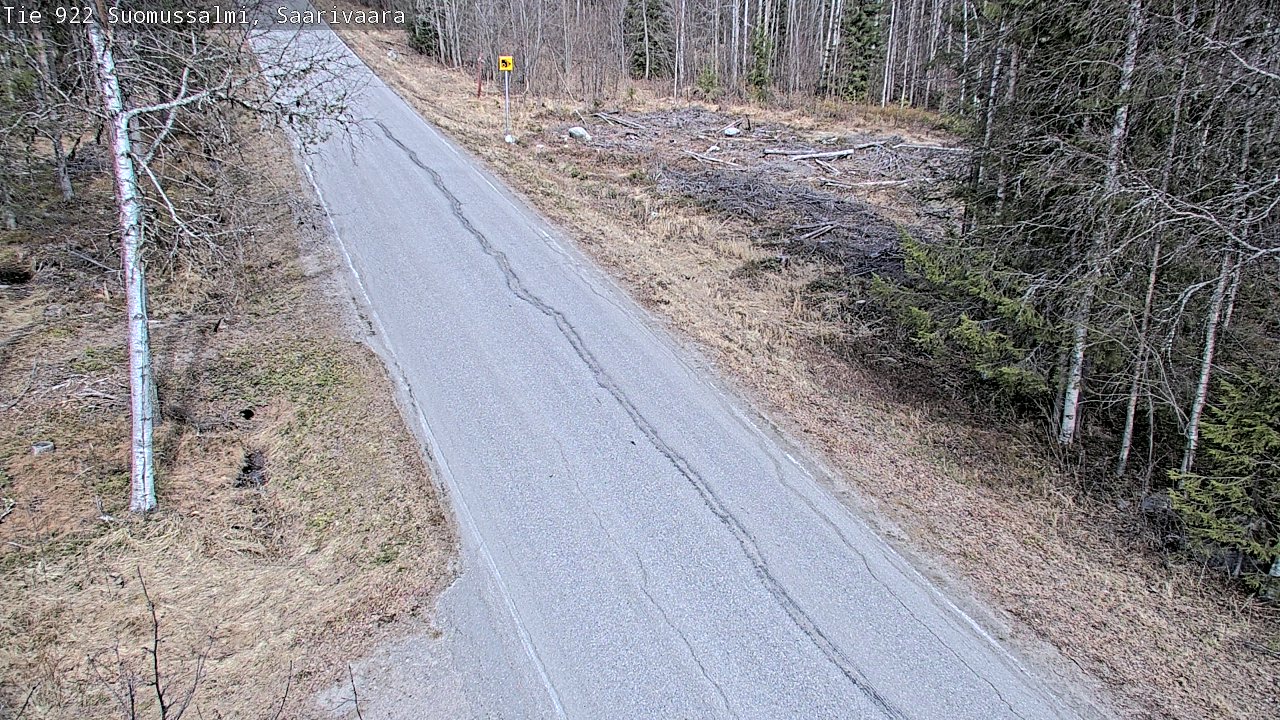 Weather Camera Image Väg 843 Suomussalmi, Saarivaara, Suomussalmi, Kainuu