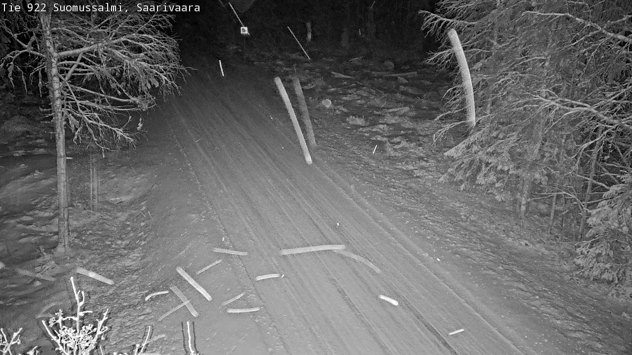 Weather Camera Image Road 950 843 Suomussalmi, Saarivaara, Suomussalmi, Kainuu