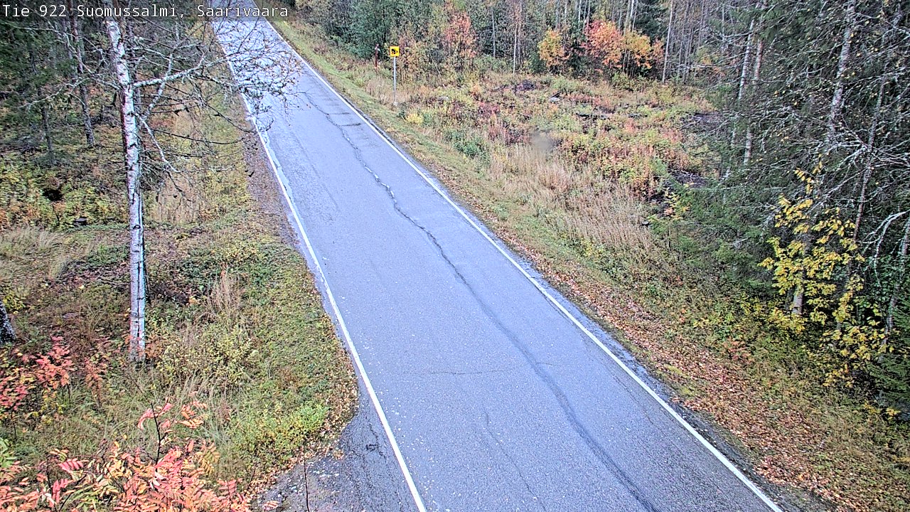 Weather Camera Image Väg 843 Suomussalmi, Saarivaara, Suomussalmi, Kainuu