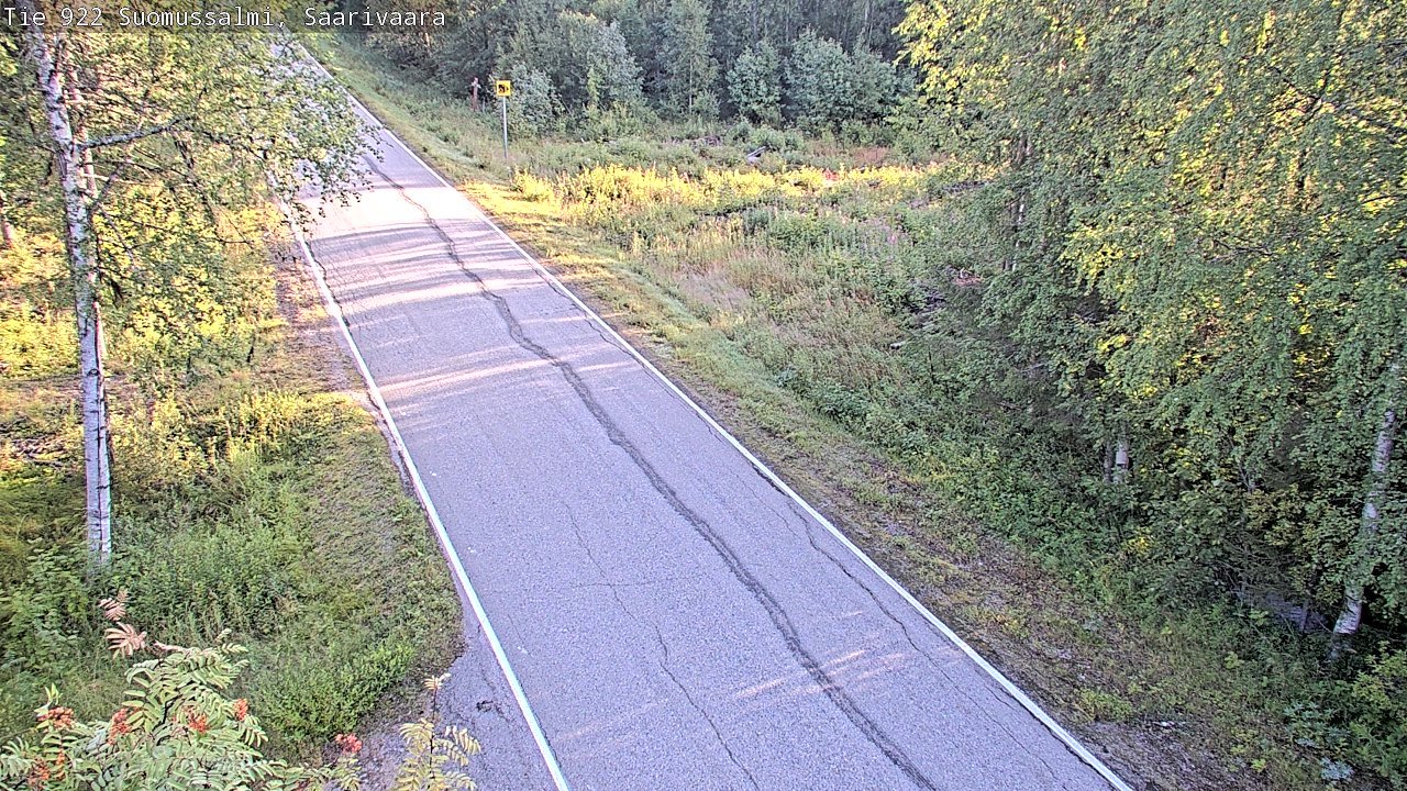 Weather Camera Image Väg 843 Suomussalmi, Saarivaara, Suomussalmi, Kainuu