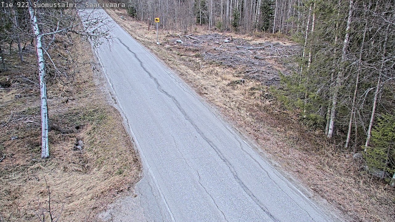 Weather Camera Image Road 950 843 Suomussalmi, Saarivaara, Suomussalmi, Kainuu