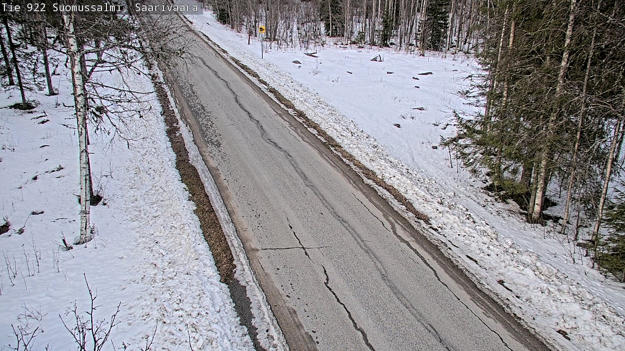 Weather Camera Image Road 950 843 Suomussalmi, Saarivaara, Suomussalmi, Kainuu