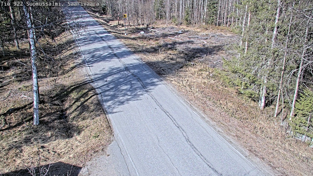 Weather Camera Image Road 950 843 Suomussalmi, Saarivaara, Suomussalmi, Kainuu