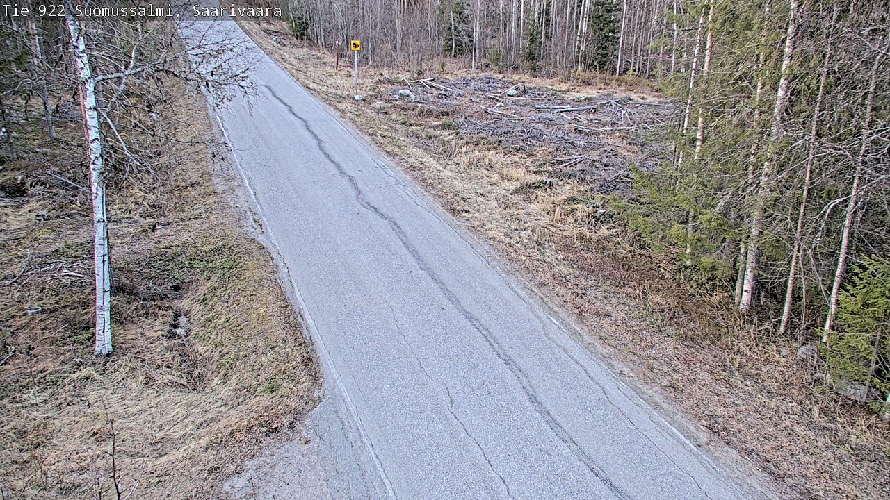 Weather Camera Image Road 950 843 Suomussalmi, Saarivaara, Suomussalmi, Kainuu