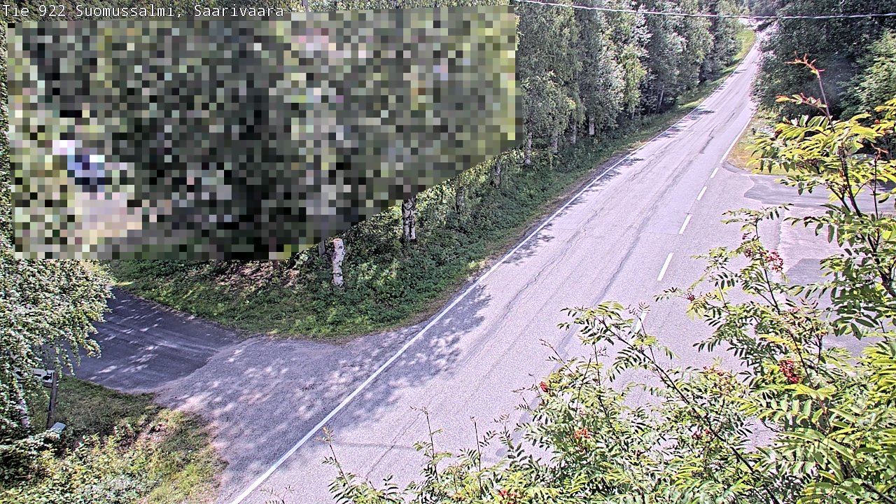 Weather Camera Image Väg 843 Suomussalmi, Saarivaara, Suomussalmi, Kainuu