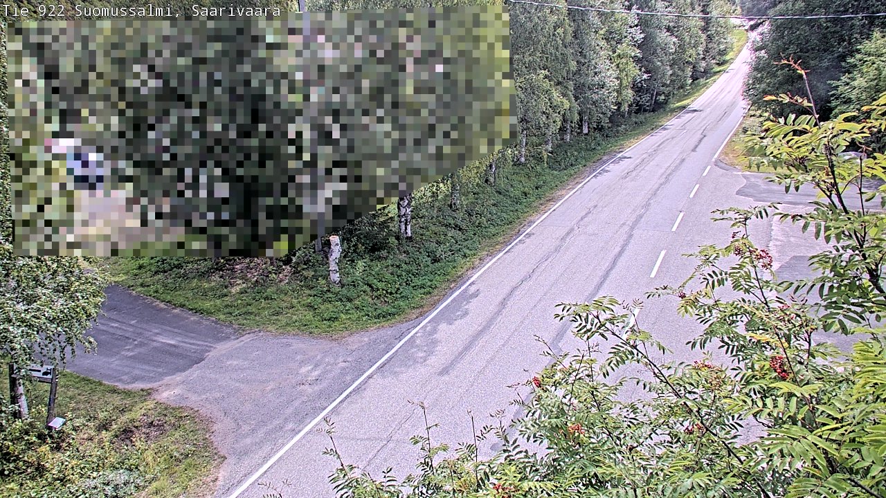 Weather Camera Image Väg 843 Suomussalmi, Saarivaara, Suomussalmi, Kainuu
