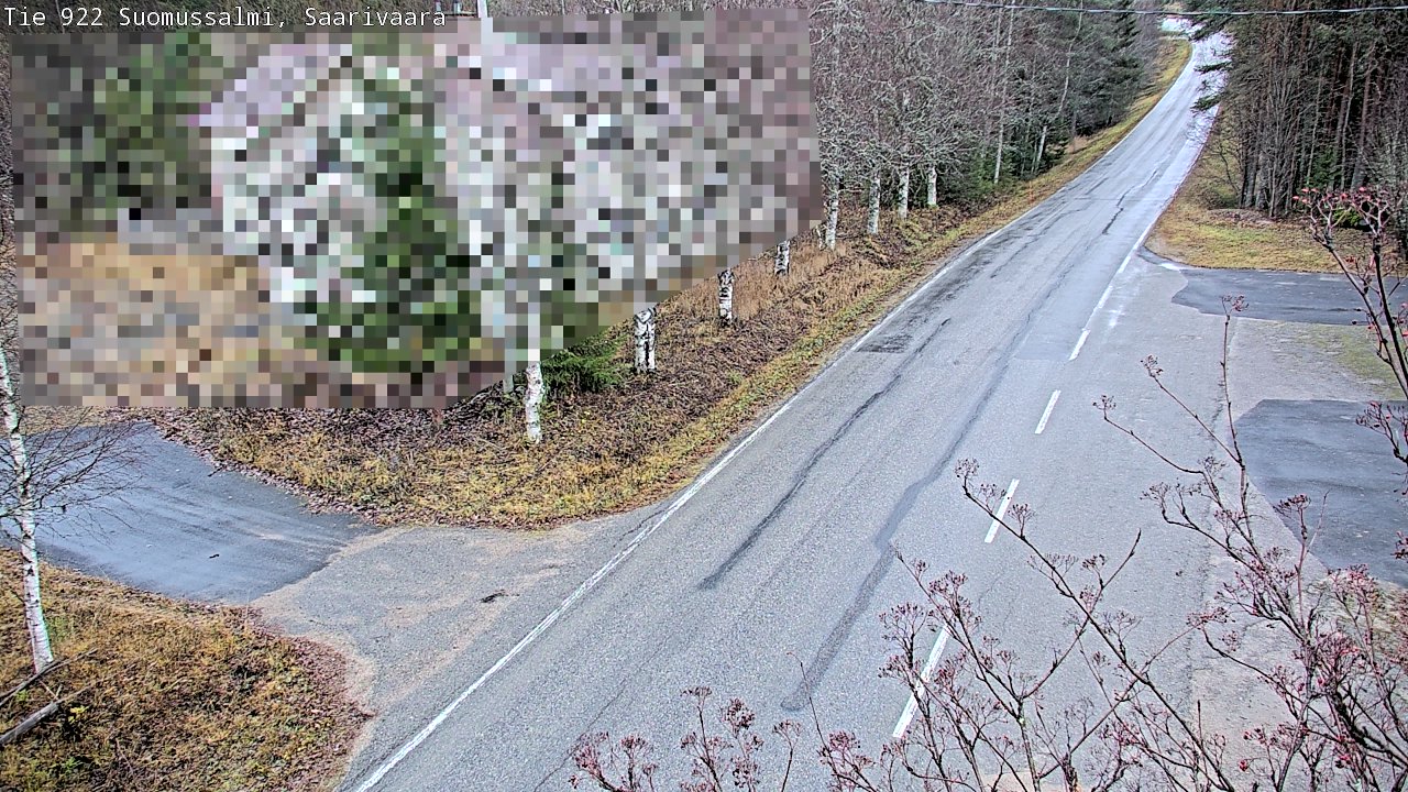 Kelikamerat Kuva Tie 843 Suomussalmi, Saarivaara, Suomussalmi, Kainuu