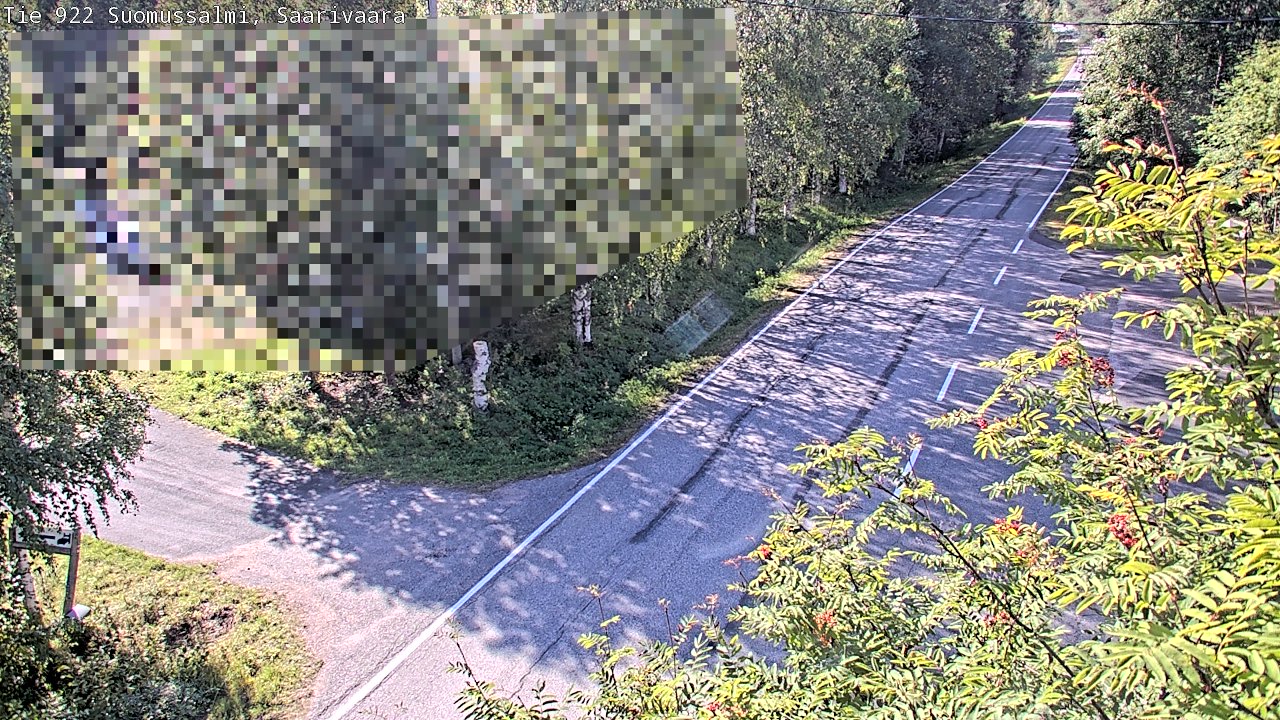 Weather Camera Image Väg 843 Suomussalmi, Saarivaara, Suomussalmi, Kainuu