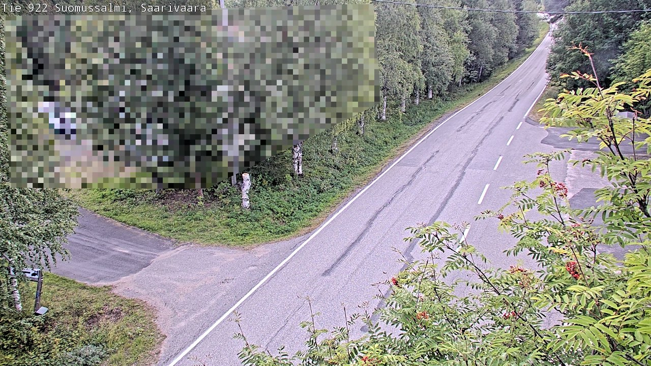 Weather Camera Image Väg 843 Suomussalmi, Saarivaara, Suomussalmi, Kainuu