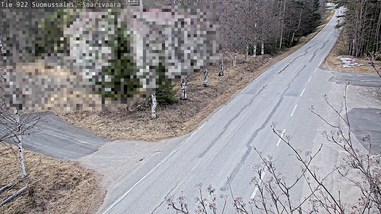 Weather Camera Image Road 950 843 Suomussalmi, Saarivaara, Suomussalmi, Kainuu