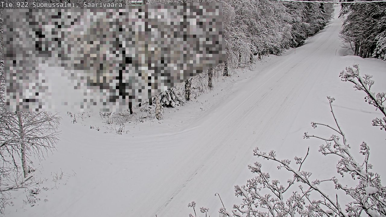 Weather Camera Image Road 950 843 Suomussalmi, Saarivaara, Suomussalmi, Kainuu