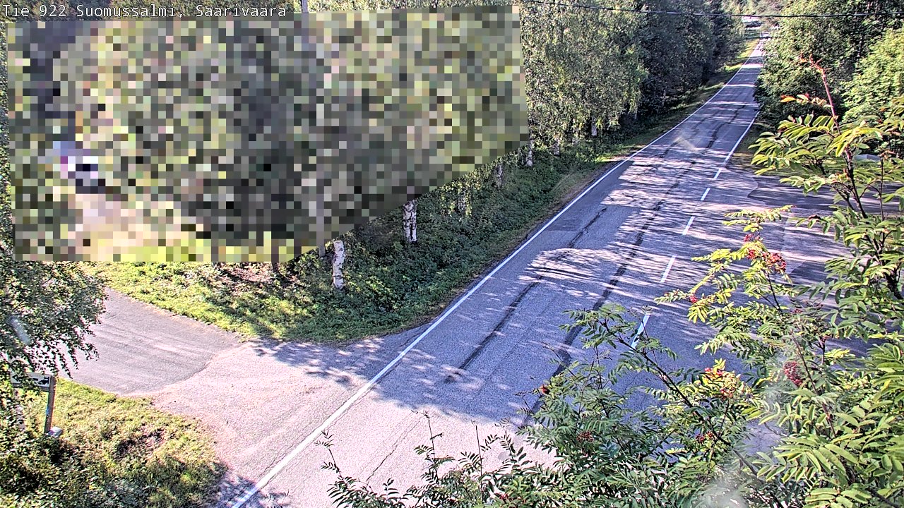 Weather Camera Image Väg 843 Suomussalmi, Saarivaara, Suomussalmi, Kainuu