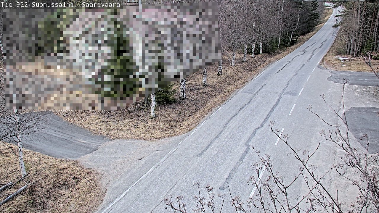 Weather Camera Image Väg 843 Suomussalmi, Saarivaara, Suomussalmi, Kainuu