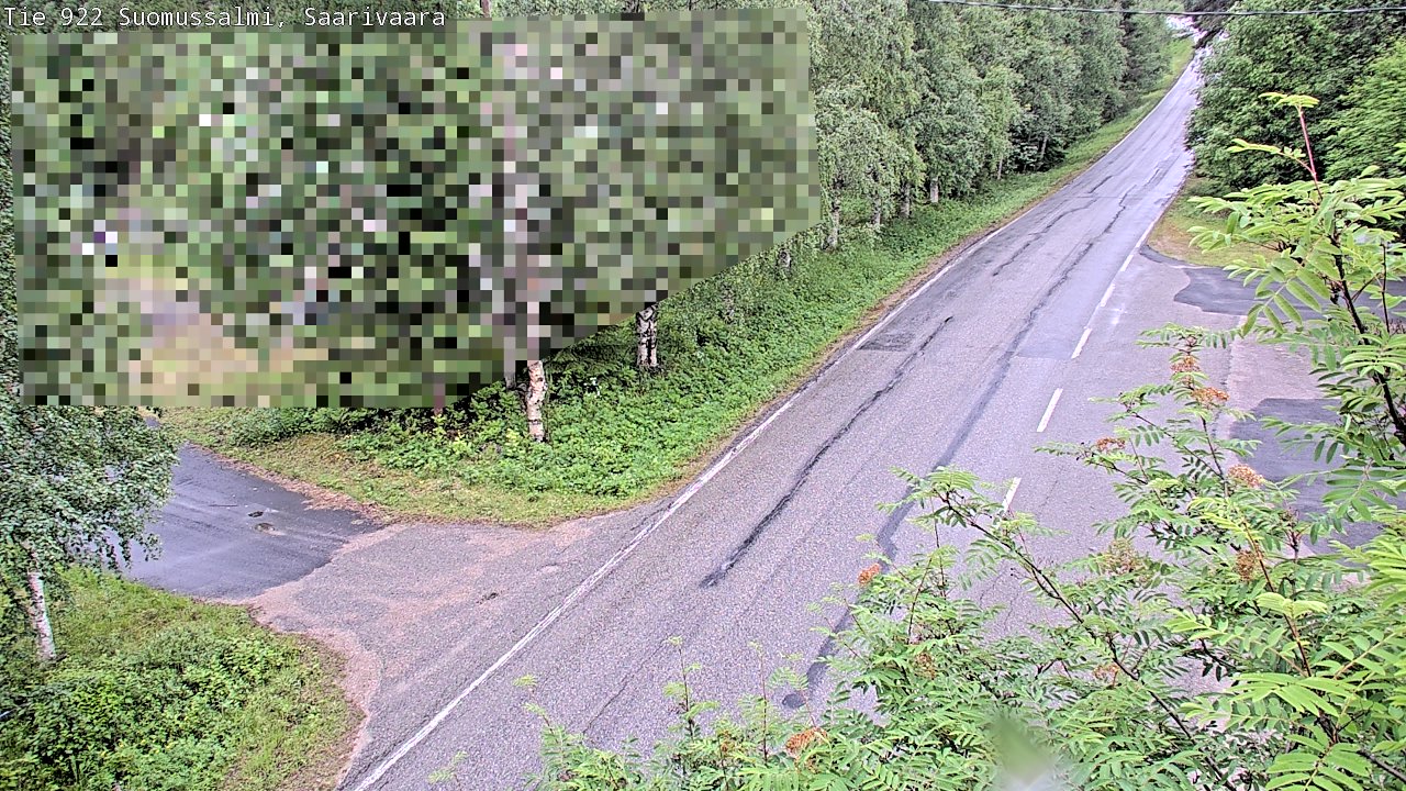 Weather Camera Image Road 950 843 Suomussalmi, Saarivaara, Suomussalmi, Kainuu