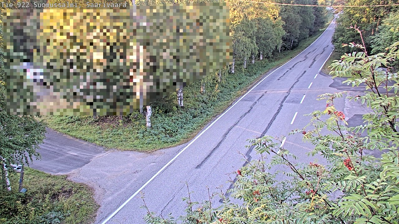 Weather Camera Image Road 950 843 Suomussalmi, Saarivaara, Suomussalmi, Kainuu