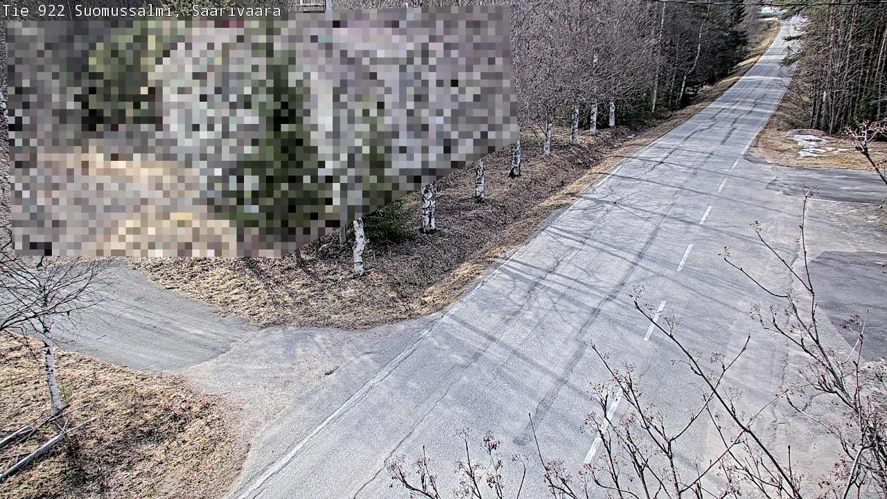 Weather Camera Image Road 950 843 Suomussalmi, Saarivaara, Suomussalmi, Kainuu