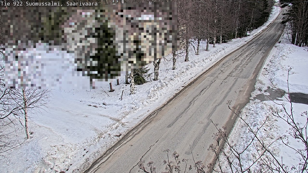 Weather Camera Image Road 950 843 Suomussalmi, Saarivaara, Suomussalmi, Kainuu