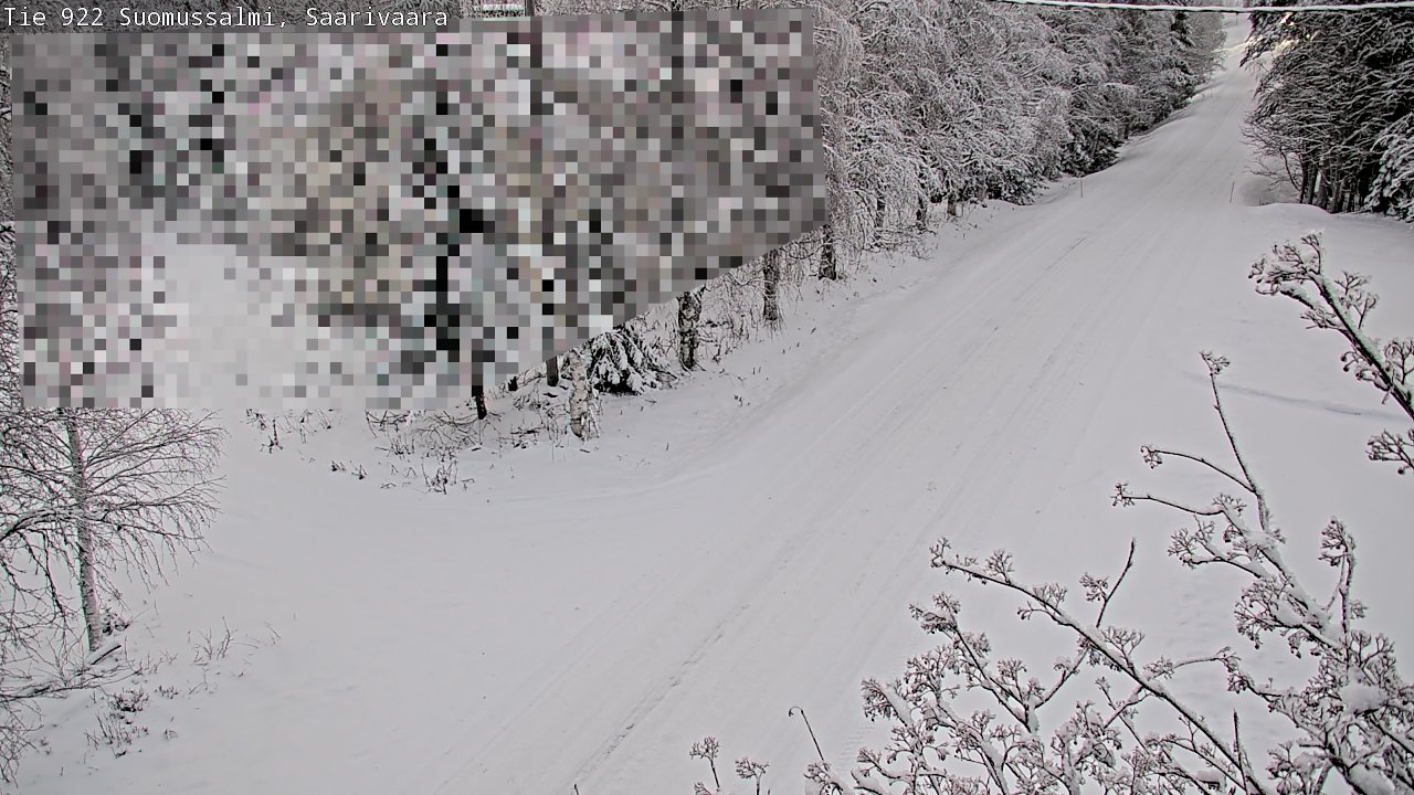 Weather Camera Image Road 950 843 Suomussalmi, Saarivaara, Suomussalmi, Kainuu