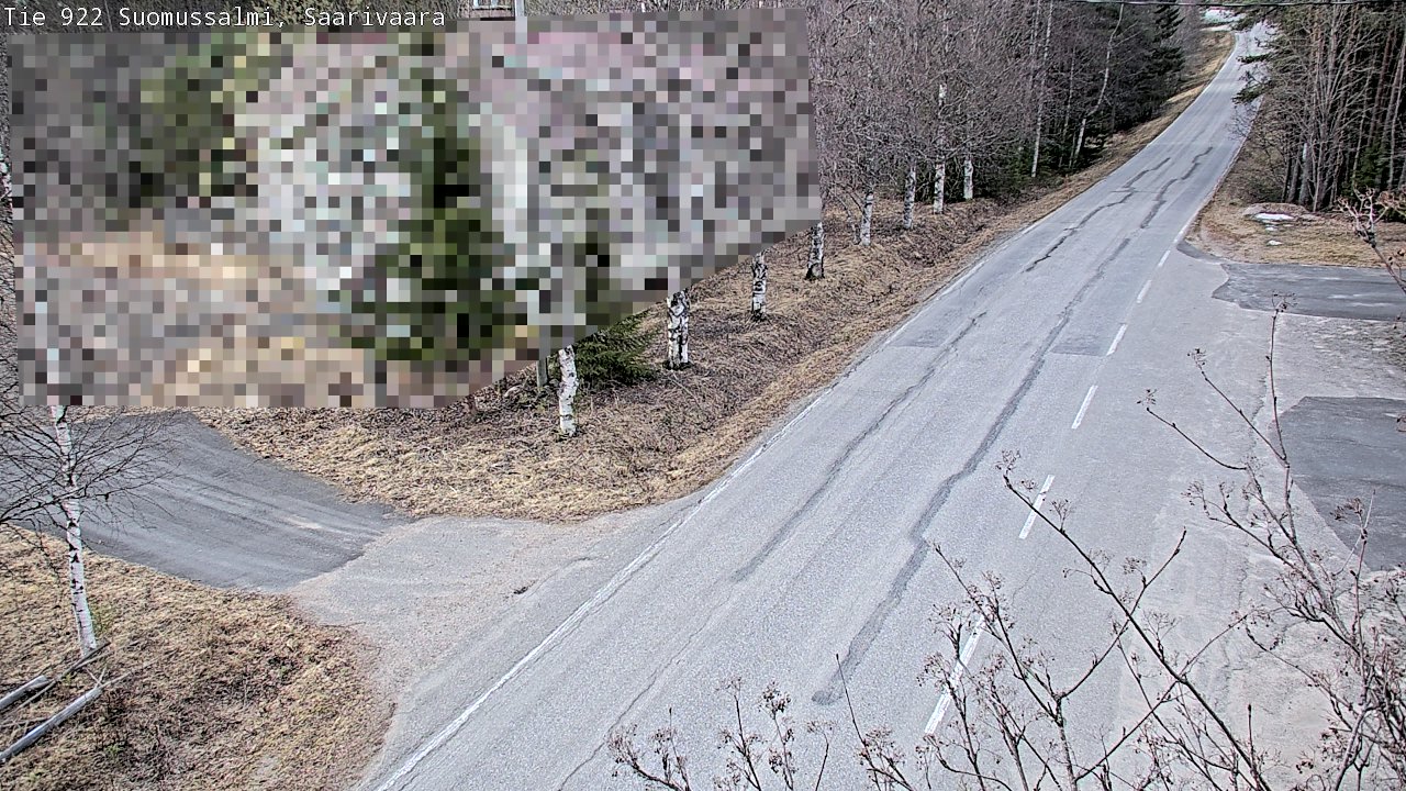Weather Camera Image Väg 843 Suomussalmi, Saarivaara, Suomussalmi, Kainuu