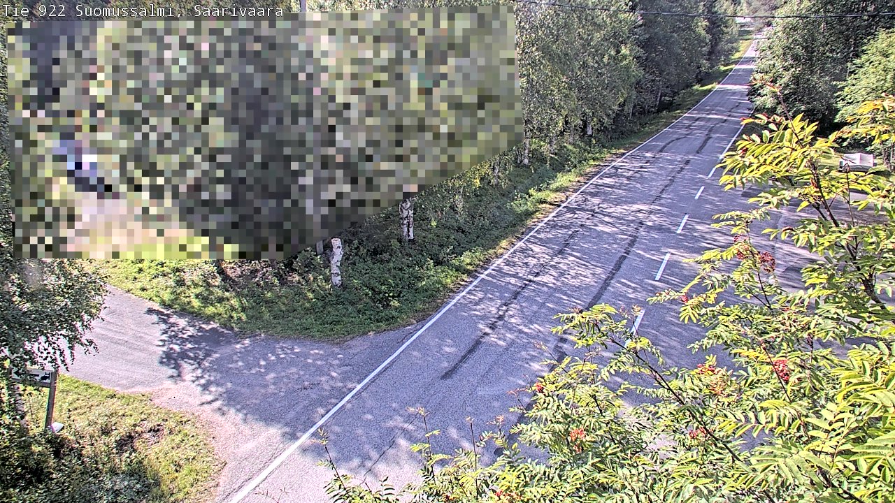 Weather Camera Image Väg 843 Suomussalmi, Saarivaara, Suomussalmi, Kainuu