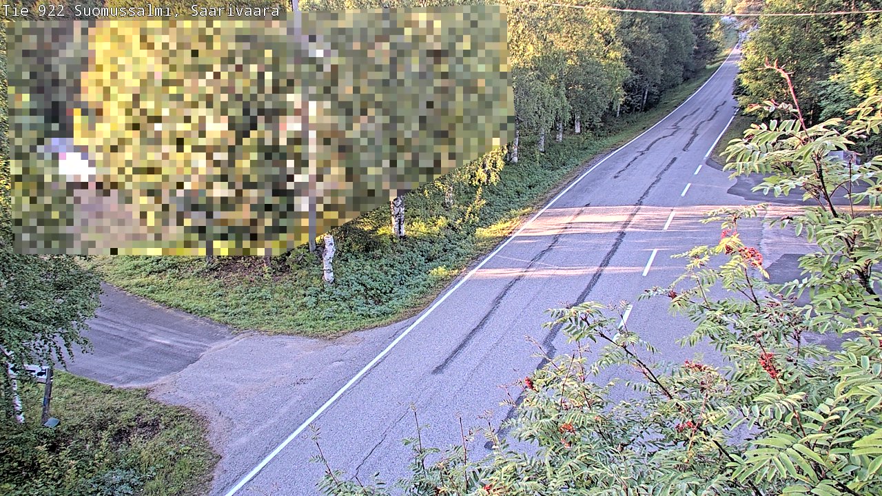 Weather Camera Image Väg 843 Suomussalmi, Saarivaara, Suomussalmi, Kainuu