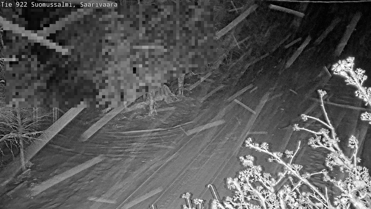 Weather Camera Image Road 950 843 Suomussalmi, Saarivaara, Suomussalmi, Kainuu