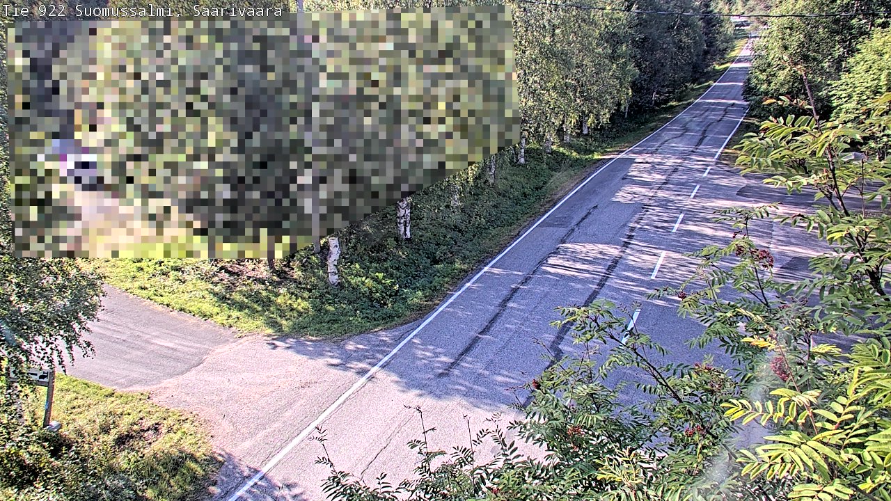Weather Camera Image Väg 843 Suomussalmi, Saarivaara, Suomussalmi, Kainuu