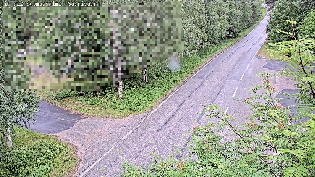 Weather Camera Image Väg 843 Suomussalmi, Saarivaara, Suomussalmi, Kainuu