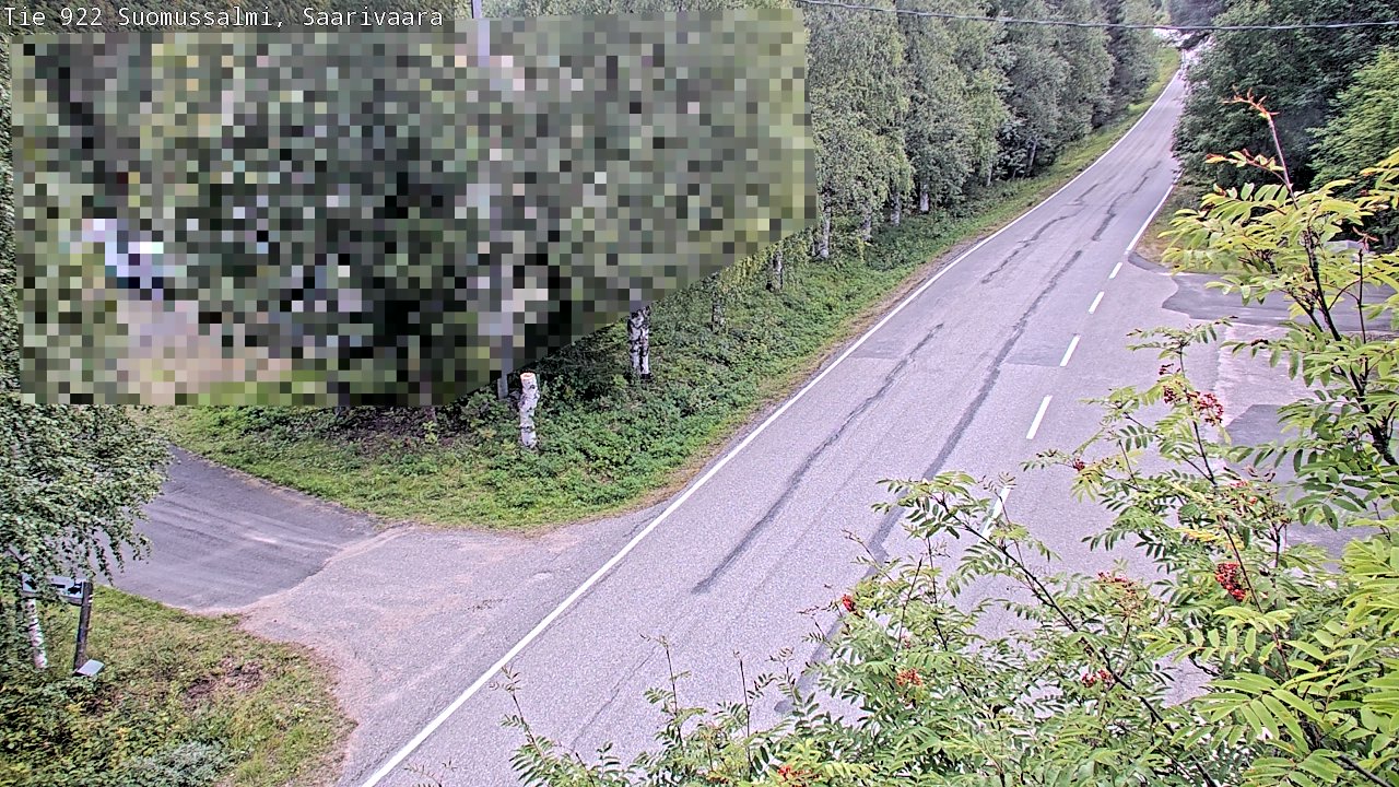 Weather Camera Image Väg 843 Suomussalmi, Saarivaara, Suomussalmi, Kainuu