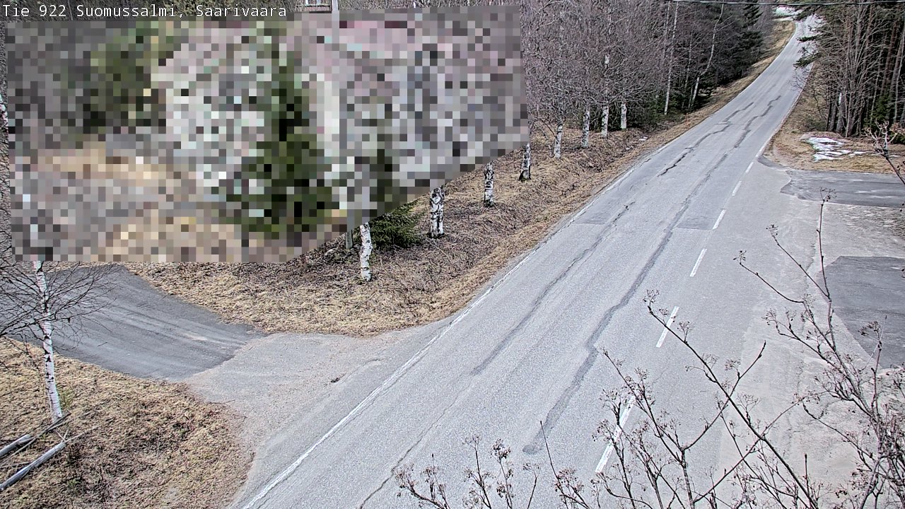 Weather Camera Image Road 950 843 Suomussalmi, Saarivaara, Suomussalmi, Kainuu