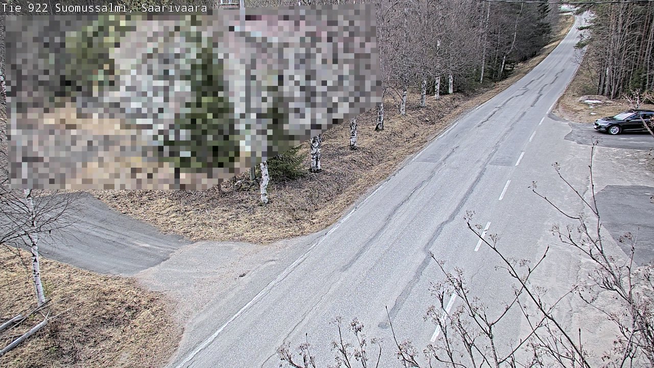 Weather Camera Image Väg 843 Suomussalmi, Saarivaara, Suomussalmi, Kainuu