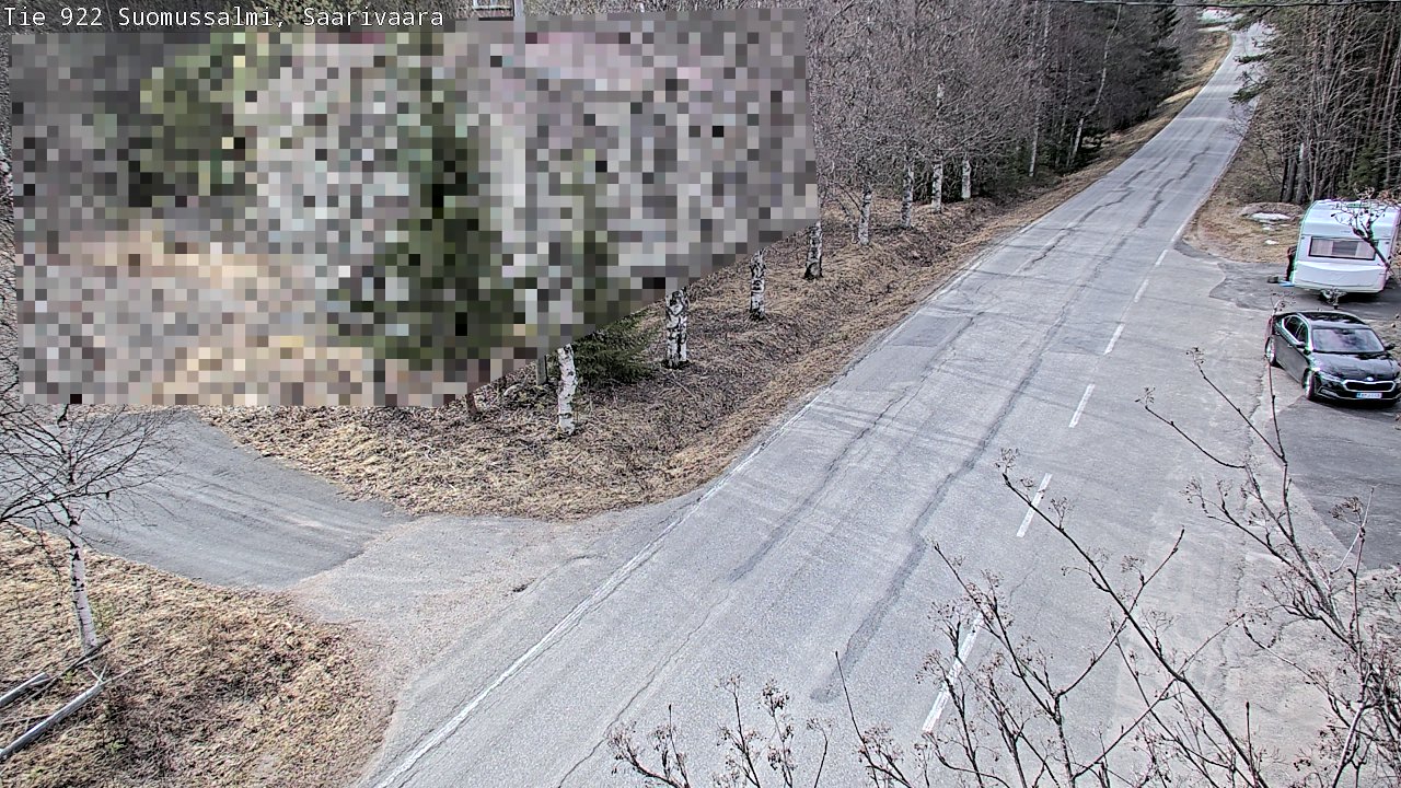 Weather Camera Image Väg 843 Suomussalmi, Saarivaara, Suomussalmi, Kainuu